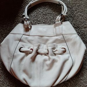 B MAKOWSKY Cream leather bag